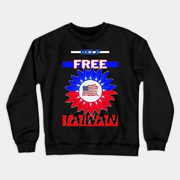 Help free taiwan from opression Crewneck Sweatshirt by Trippy Critters